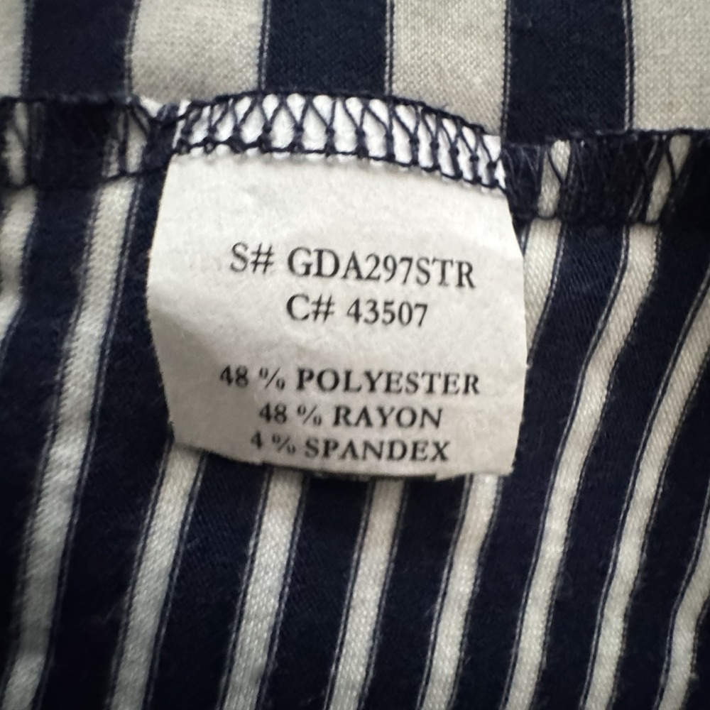 T-shirt Dress Small White Navy Short Sleeve Coastal Nautical Preppy Sporty - Picture 13 of 13